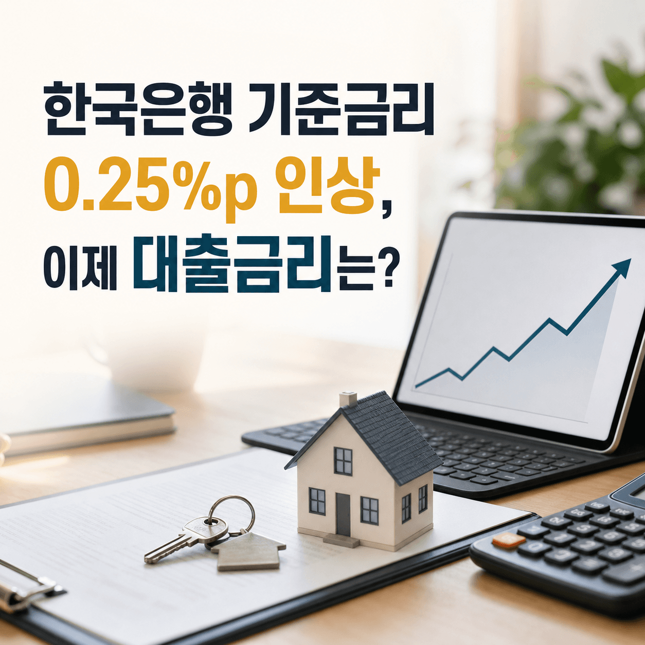 한국은행 기준금리 0.25%p 인상, 이제 대출금리는? - 뱅크몰 금융정보
