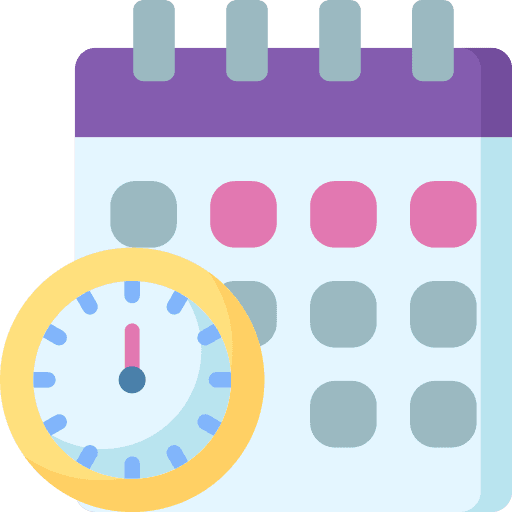 대출 기간 조정 상황 아이콘