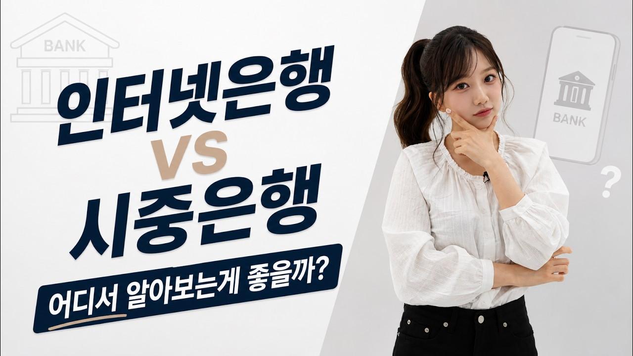 대출 어디서 받아야 할까? 인터넷은행 vs 시중은행 완벽 비교 - 뱅크몰 금융정보