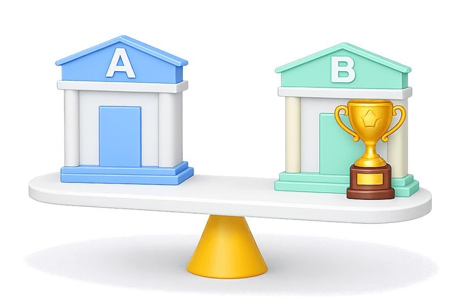 금융사별 주택담보대출 조건 비교 안내 이미지